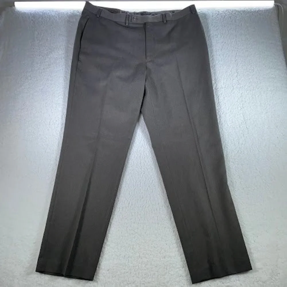 Lauren Ralph Lauren Dress Pants Mens  40x32 Brown Flat Front‎ Career Work